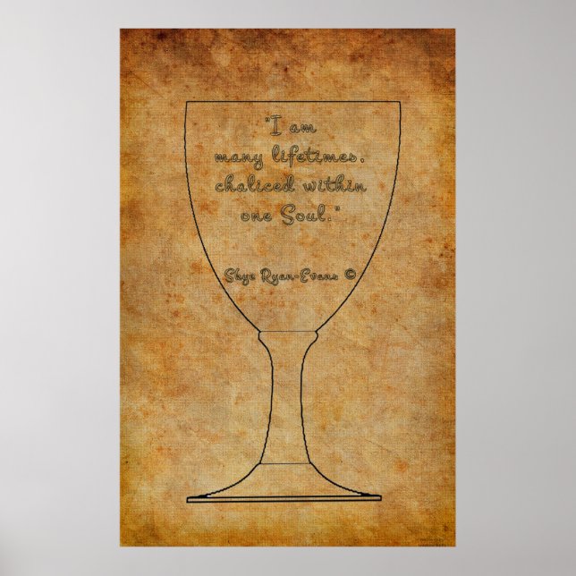 Réincarnation Affirmation Spirituelle Poster d'Art (Devant)