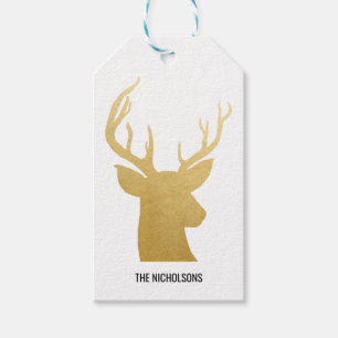 Reindeer   Antler   Imitate Gold Foil   Urlaub Geschenkanhänger