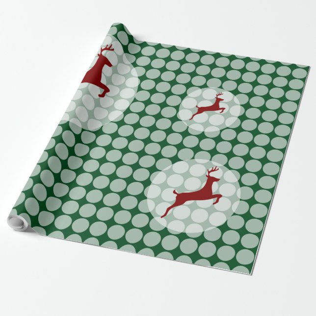 Reindeer Bubbles Geschenkpapier (Ungerollt)