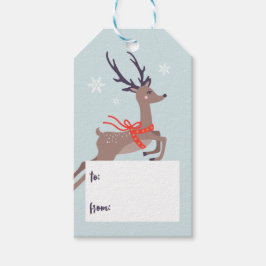 Reindeer Christmas Geschenkanhänger