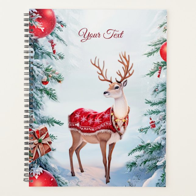 Reindeer Christmas Holiday Planer (Vorderseite)
