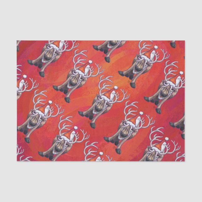 Reindeer Christmas Seidenpapier (Vorderseite)