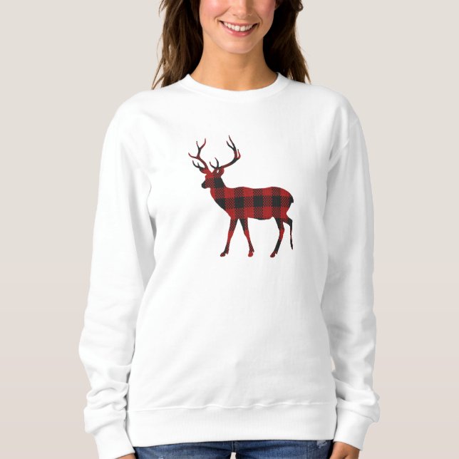 Reindeer Christmas Sweatshirt (Vorderseite)