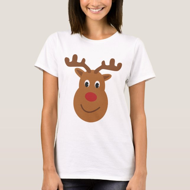 Reindeer Christmas T - Shirt (Vorderseite)