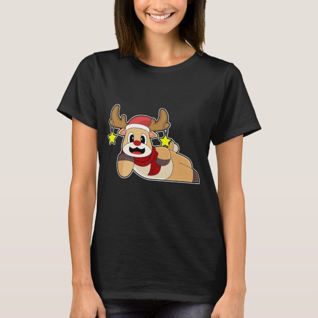 Reindeer Christmas T-Shirt (Vorderseite)