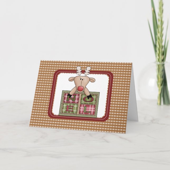 Reindeer Country Weihnachtskarten Feiertagskarte (Vorderseite)