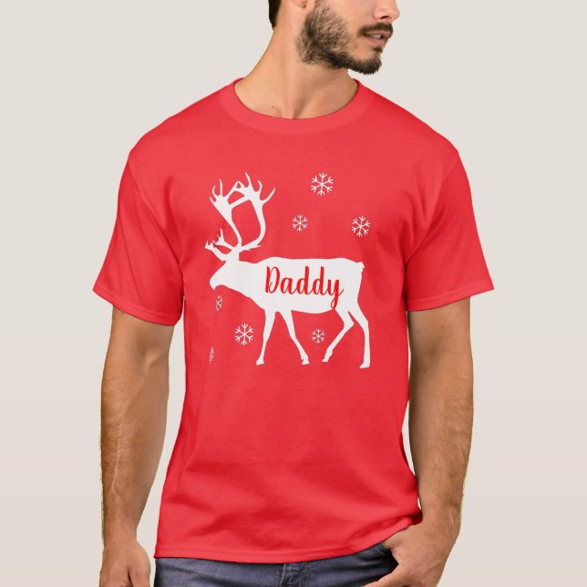 Reindeer Daddy Christmas Shirt (Vorderseite)