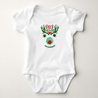 Reindeer Deck mit Pickleballs Weihnachten Baby Strampler