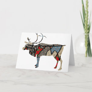 Reindeer Deep im Dezember Karte