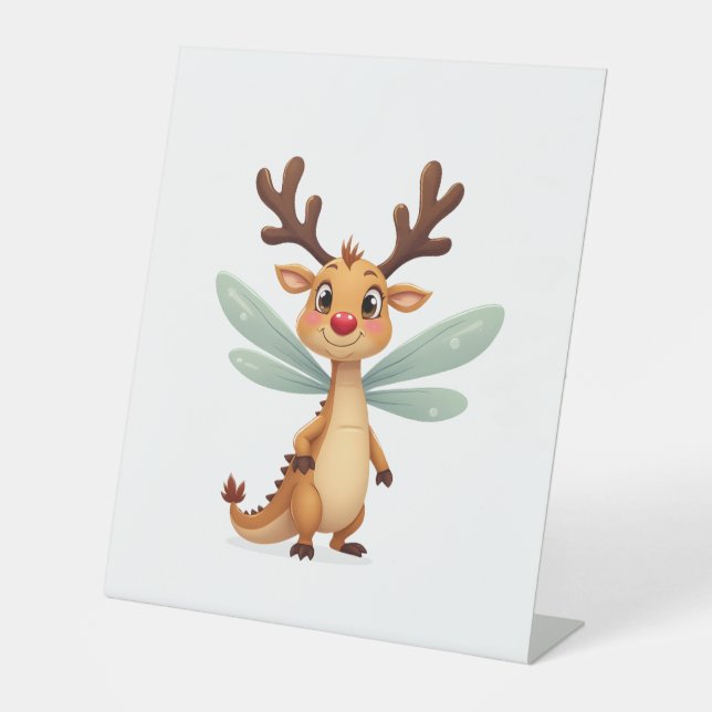 Reindeer Dragonfly Sockelschild (Vorderseite)