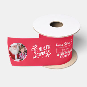 Reindeer Express von Weihnachts-Weihnachtsrot aus Satinband