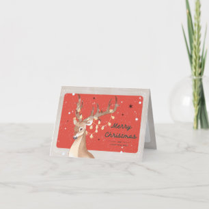 Reindeer Feiertagskarte