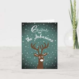 Reindeer Feiertagskarte