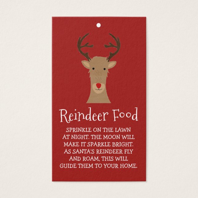 Reindeer Food Cards (Vorderseite)
