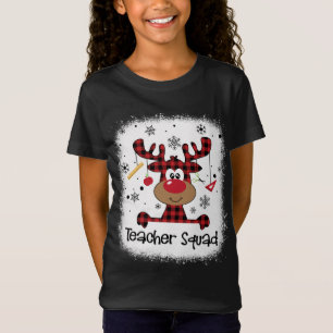 Reindeer Funny Teacher Chri geblasene Lehrerin Squ T-Shirt