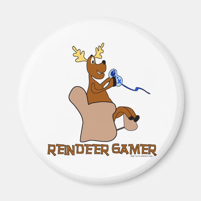 Reindeer Gamer Magnet (Vorne)