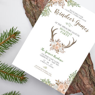 Reindeer Games Fête Invitation