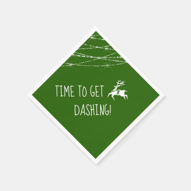 Reindeer Get Dashing Black Friday | Farbe auswähle Serviette (Ecke)