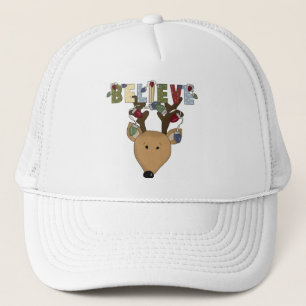 Reindeer glaubt Weihnachtsfeiertag Prisical Truckerkappe