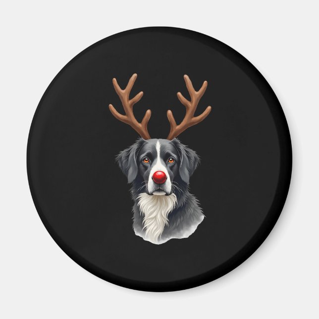 Reindeer Great Dane Christmas Great Dane Dog Mom D Magnet (Vorne)