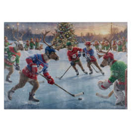 Reindeer Hockey, Cutting Board Schneidebrett
