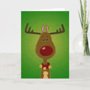 Reindeer Holiday Card Feiertagskarte