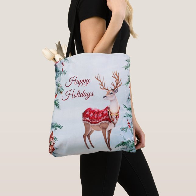 Reindeer Holiday Tote Bag Tasche (Von Nahem)