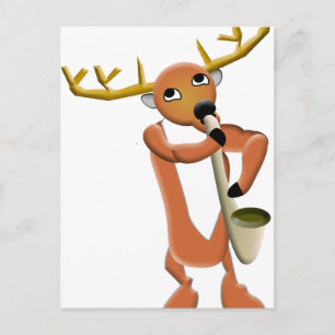 Reindeer Jazz Postkarte
