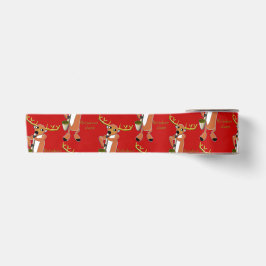Reindeer Jazz Wrapping Paper Satinband