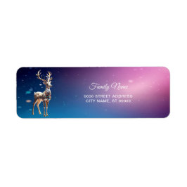 Reindeer Jewels Weihnachtsrücksendetikett