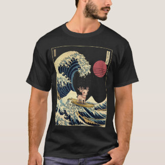 Reindeer Kanagawa Japanisch Surfwelle T-Shirt