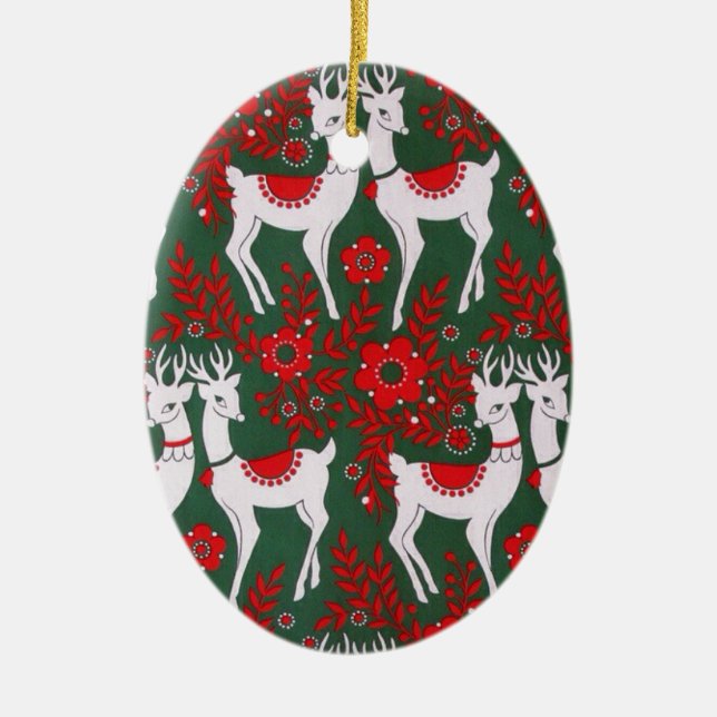 Reindeer Keramik Ornament (Vorne)