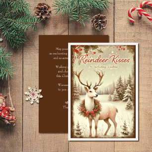 Reindeer Kisses Vintage Weihnachten