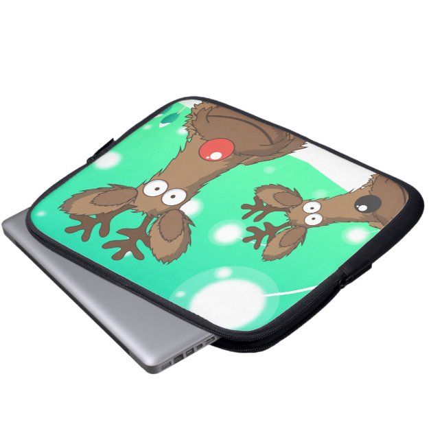 Reindeer Laptopschutzhülle (Vorne Knopf)