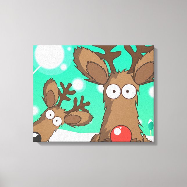 Reindeer Leinwanddruck (Vorderseite)
