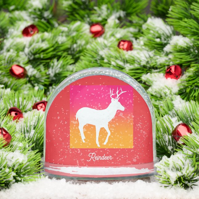 Reindeer-Logo Schneekugeln (Weihnachten)
