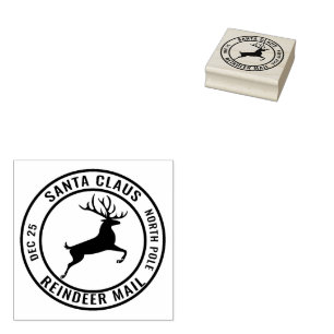 Reindeer Mail Gummistempel