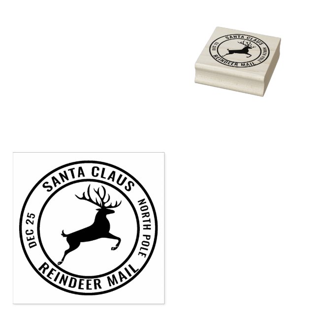 Reindeer Mail Gummistempel (Stempel)