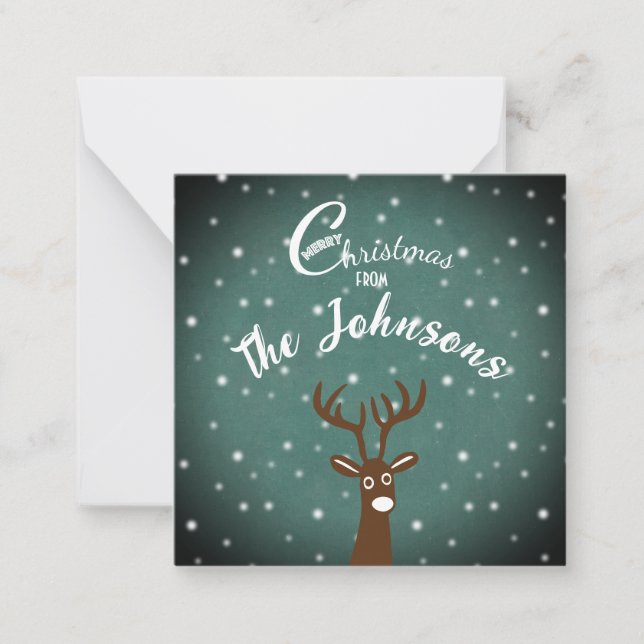 Reindeer Mitteilungskarte (Vorderseite)