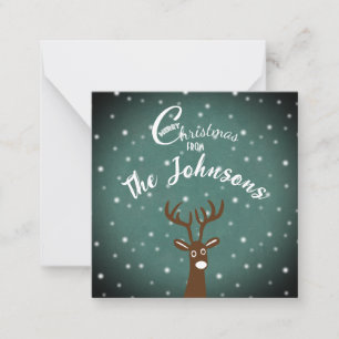 Reindeer Mitteilungskarte