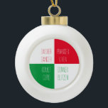 REINDEER NAMES Keramik Ball Ornament<br><div class="desc">Das Design auf diesem Keramik-Ballschmuck REINDEER NAMES ist der Name der Rentiere des Weihnachtsmannes. * Einfach einen anderen Namen eingeben, um einen der vorhandenen durch "Personalisieren Sie diese Vorlage" zu ersetzen. * Andere Ornamente und passende Produkte sind in der Kategorie REINDEER NAMES meines Shops erhältlich. ** Wenn Sie dieses Design...</div>