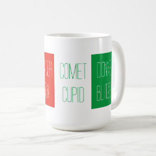 REINDEER NAMES Tall White Tasse