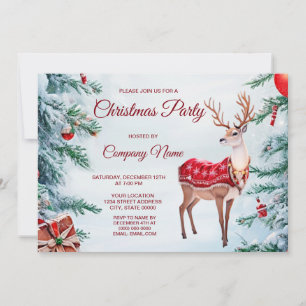 Reindeer Noël Fête Invitation