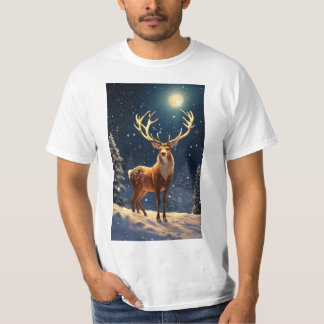 "Reindeer-Offenbarung: Festive Men's T - Shirt Col