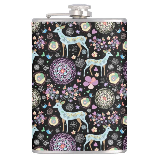 Reindeer Paterna Christmas Flachmann (Vorderseite)