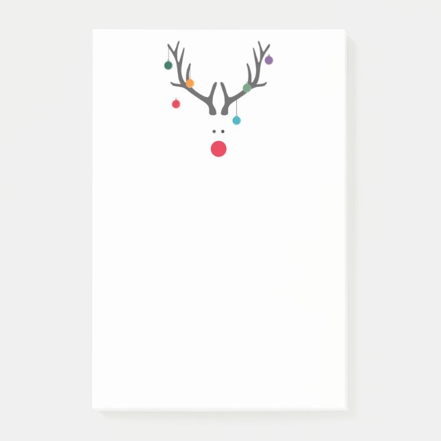 Reindeer Post-it Klebezettel (Vorderseite)