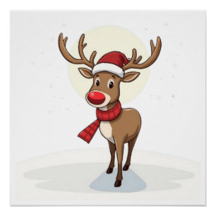Reindeer Poster