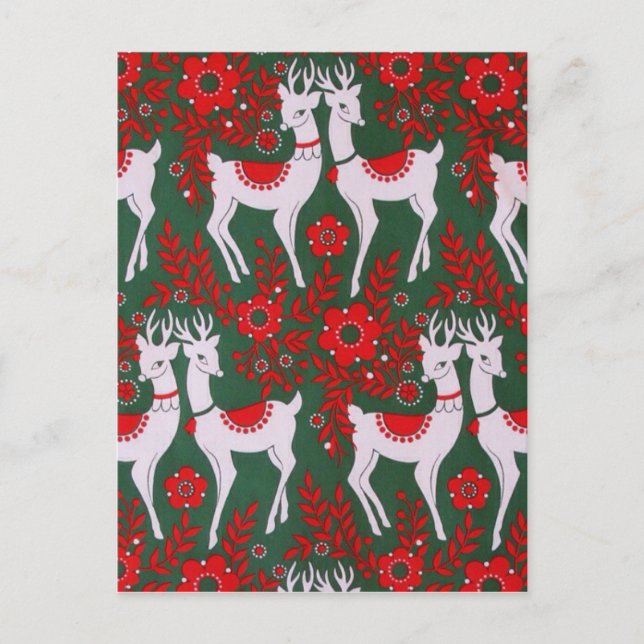Reindeer Postkarte (Vorderseite)