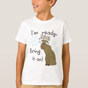 Reindeer prêt pour les T-shirts et cadeaux de Noël