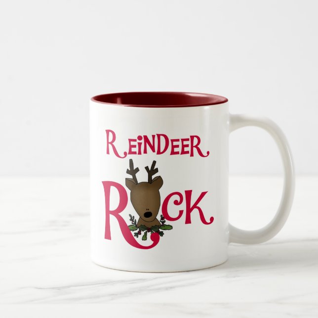 Reindeer Rock Zweifarbige Tasse (Rechts)